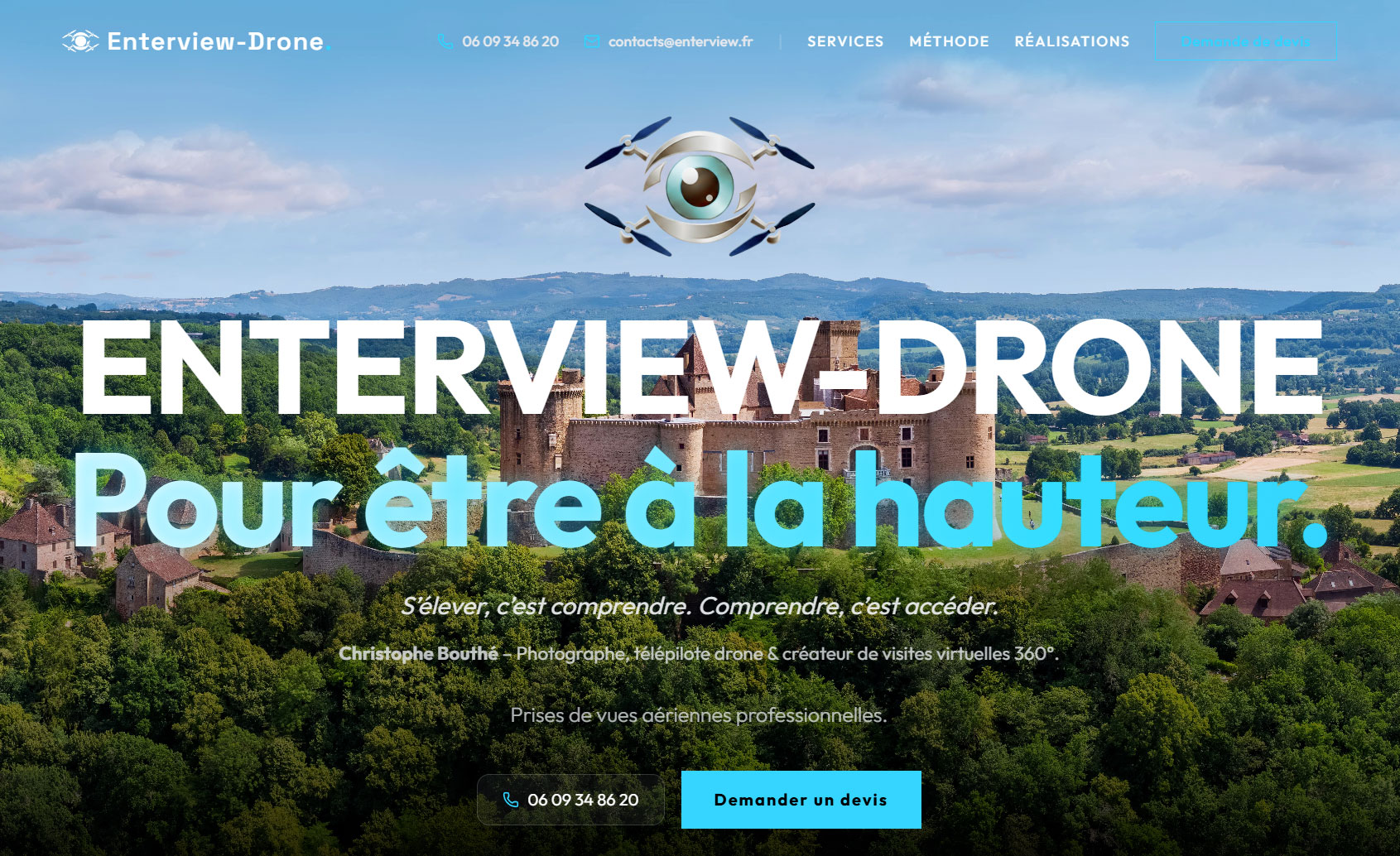 Vue aérienne par drone – Enterview Drone